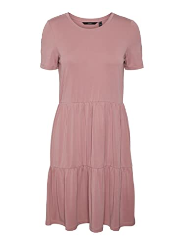 VERO MODA Damska sukienka mini VMFILLI Calia SS krótka sukienka GA NOOS, Nostalgia Rose, M