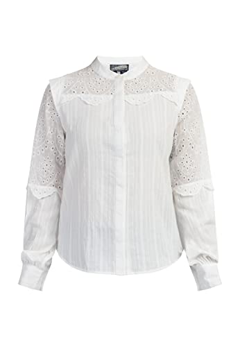 DreiMaster Vintage Damska bluzka z długim rękawem idem 37326298, biała wełna, L, biały (wollweiss), L