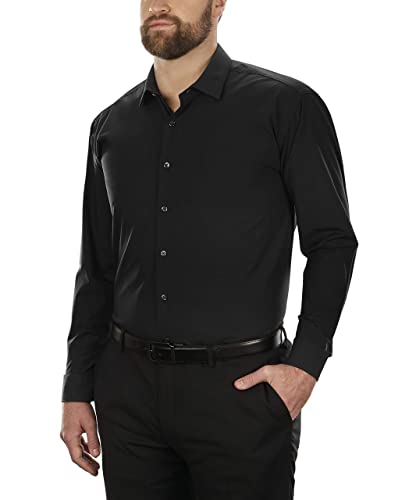 Unlisted by Kenneth Cole Unlisted Dress Shirt Solid Smoking koszula męska