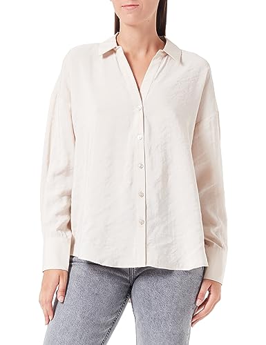 VERO MODA Koszula damska VMQUEENY L/S Oversized Shirt EXP GA, Kamie? Pumeksowy, M