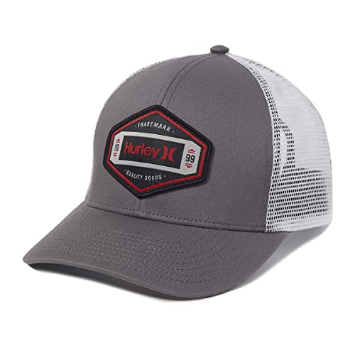 Hurley Męska czapka trucker M Brighton, ciemnoszara, jeden rozmiar, ciemnoszary, Rozmiar uniwersalny