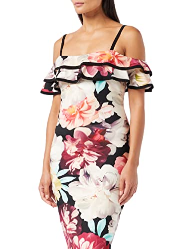 Gina Bacconi Damska sukienka koktajlowa w kwiaty, multi, 48