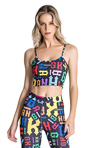 Gianni Kavanagh Damski T-shirt wielokolorowy Disorder Crop Top, kolorowy, L