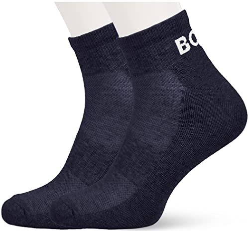 BOSS Męskie skarpetki 2P AS Sport Col CC Ankle_Socks, Dark Blue401, 43-46, Dark Blue401, 43-46