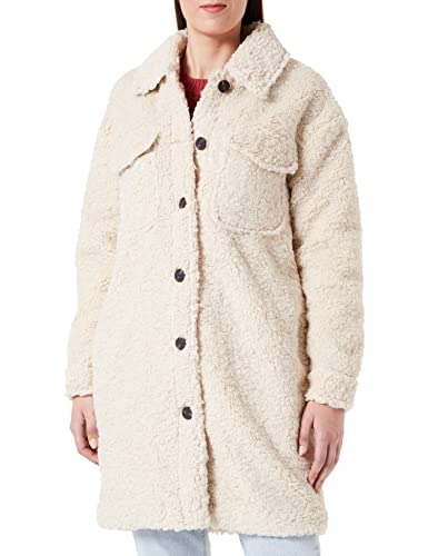 bestseller a/s Damski płaszcz VMKYLIEFILUCCA Teddy Coat BOOS, Oatmeal, XL