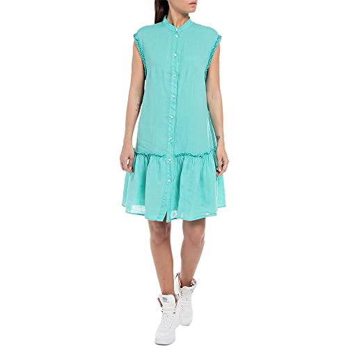 Replay Sukienka damska W9008, turkusowa, XS (DE), Turkus 191, XS