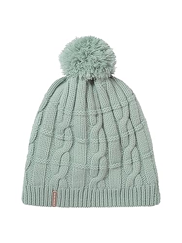 Sealskinz Hemsby Czapka Z Pomponem, Wodoodporna, Na Zimną Pogodę, Dzianina Warkoczowa, Niebieska