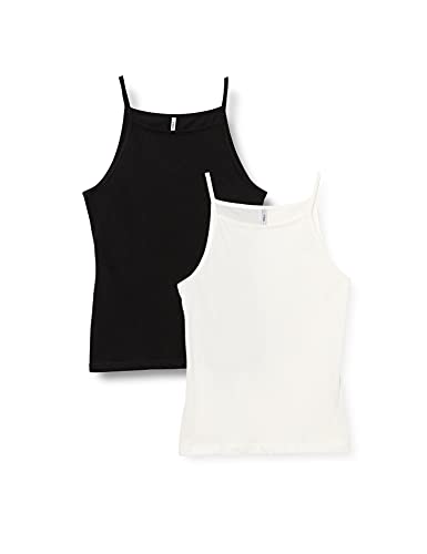 ONLY Damski top, Cloud Dancer/Pack:black, XXS