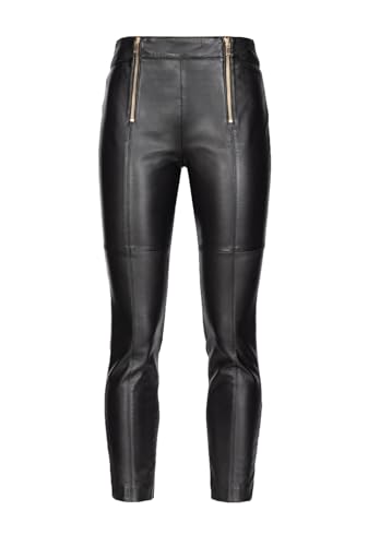Lulu Legginsy Skóra BIMATERIAL, Z99_czarny Limuzyna, 40