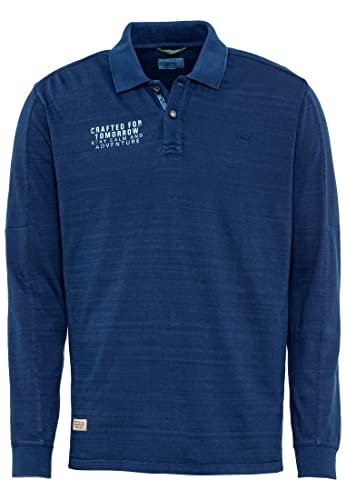 camel active Męski t-shirt 409865/1P19, indygo, M, indygo, M