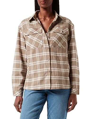 Urban Classics Damska koszula oversize, Jasnotaupe/Whitesand, XS