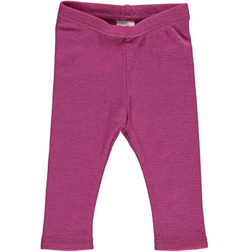 Fred's World by Green Cotton wełniane legginsy niemowlęce, śliwka, 68 cm