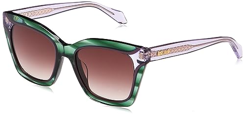 Just Cavalli Okulary damskie, Trasp.striped Green, 52