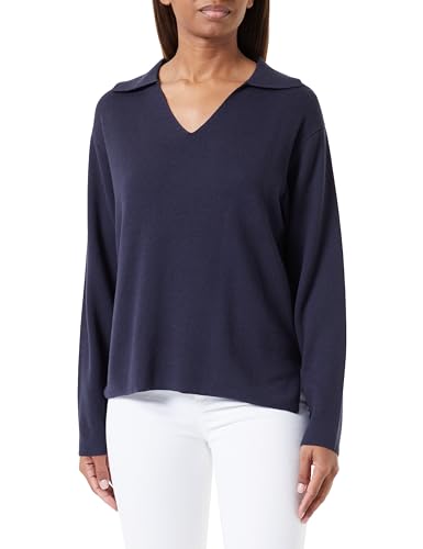 s.Oliver Sales GmbH & Co. KG/s.Oliver Damski sweter z długim rękawem, niebieski, 44