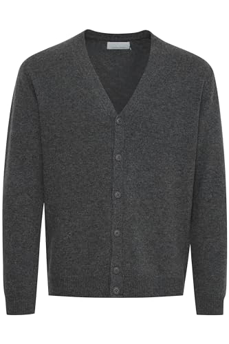 CASUAL FRIDAY Cfkarl Lambswool kardigan męski kardigan, 50817/Pewter Mix, L