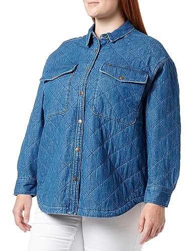 Lee Damska koszulka pikowana, Mid Cascade, XL