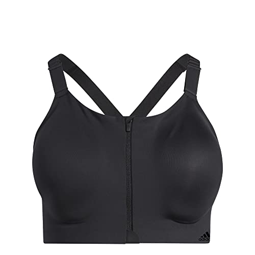 adidas Damski biustonosz sportowy Trn Hs Zip Ps, czarny, E