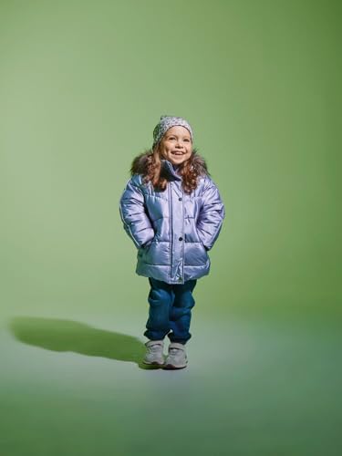 NAME IT Dziewczęca kurtka puchowa NMFMAGGY JACKET1, Lavender Gray, 98, Lavender Gray, 98 cm