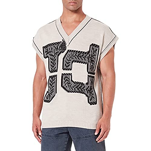 Just Cavalli Sweter męski, 800 beżowy, XL