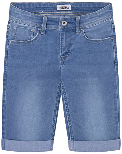 Pepe Jeans Szorty chłopięce Becket Short, Niebieski (Denim-js2), 12 lat
