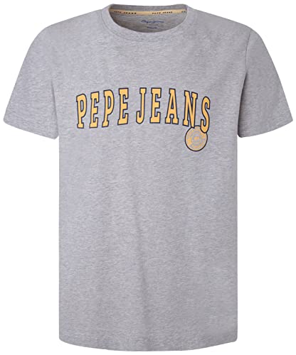 Pepe Jeans Koszulka męska Ronell, Szary (jasnoszary Marl), XXL