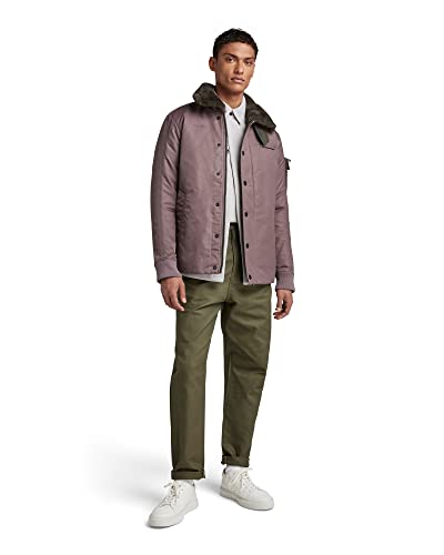 G-STAR RAW Męska kurtka z podszewką, fioletowy (dk Taupe Fungi C143-4751), XL