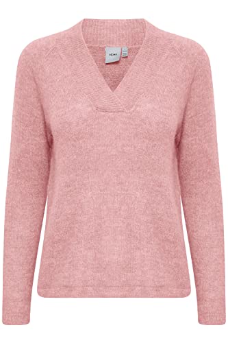 ICHI Damski sweter Ihkamara V Ls, 142305 / różowy Nectar, L