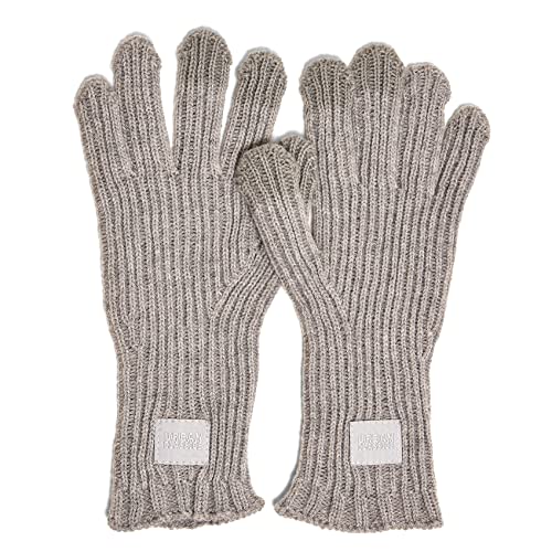 Urban Classics Unisex Knitted Wool Mix Smart Gloves rękawiczki, Heathergrey, L/XL
