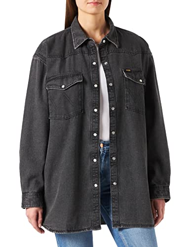 Wrangler Damska kurtka dżinsowa Jumbo, Blackopedia, XS
