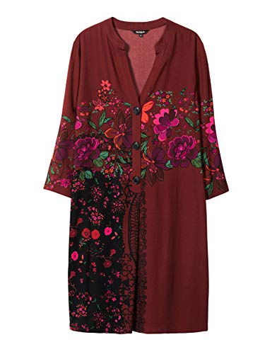 Desigual Sukienka damska Valentina, Merlot, 68