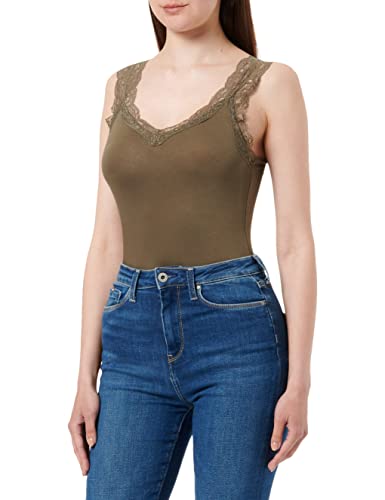 Pieces Damska kamizelka PCbarbera Lace Top Noos Bc, Żółw morski, XS