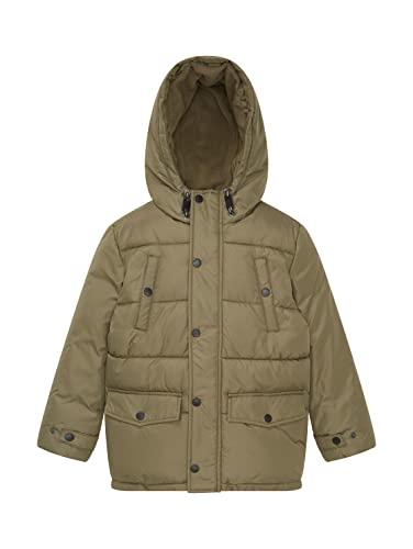 TOM TAILOR Chłopcy Parka dziecięca z podszewką 1033350, 10415 - Dusty Olive Green, 92-98