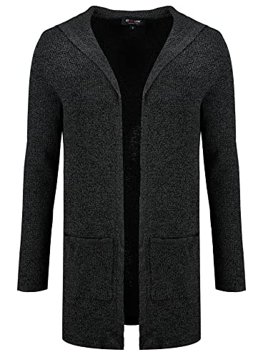 Key Largo Męska kurtka River Jacket Long z dzianiny, Anthra (1101), XL