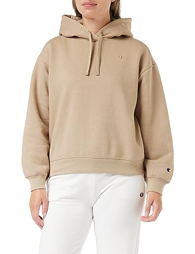 Champion Damska bluza z kapturem, Brązowy piasek, M