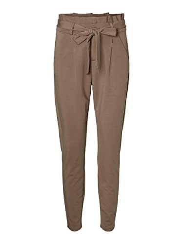 VERO MODA Damskie spodnie Vmeva Hr Loose Paperbag Pant Ga Noos, Bungee Cord, 32/L-XXL