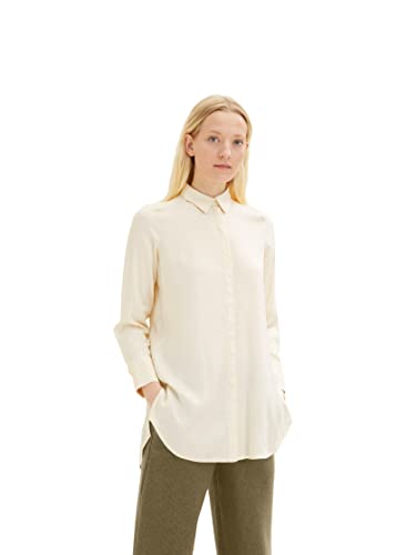 TOM TAILOR Damski longstyle bluzka 1034551, 28130 - Soft Buttercream, 38