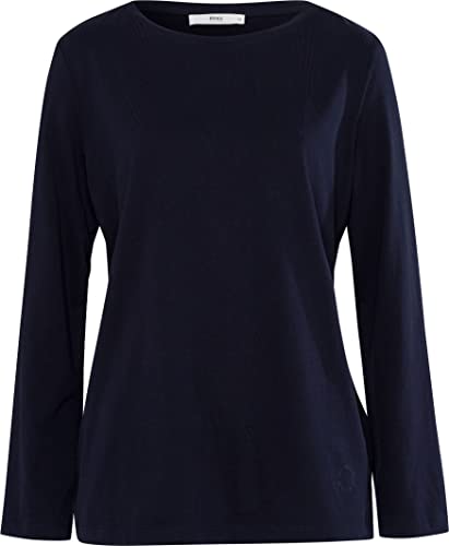 BRAX Damska koszula w stylu Collette Peached Single Jersey Solid Shirt, morski, 36