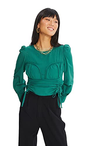Trendyol Bluza damska z zieloną koszulką, 42 (DE)