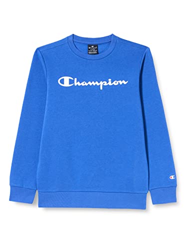 Champion Bluza dziecięca Legacy American Classics Ultra Light Powerblend Fleece Logo Crewneck, kobaltowo niebieski, 7-8 Lat