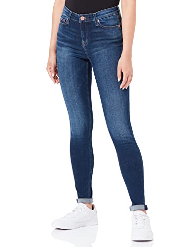 Tommy Jeans Spodnie damskie, Ciemna dżinsowa, 28W / 32L