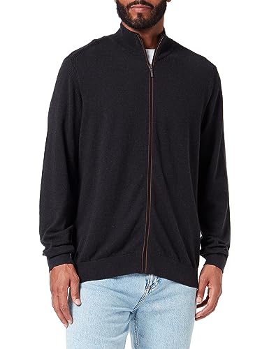 bugatti Męska kurtka z dzianiny, Ciemnoszary-280, XXL