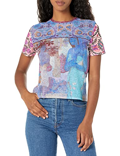 Desigual Koszulka damska Ts_orana, NIEBIESKI, XS