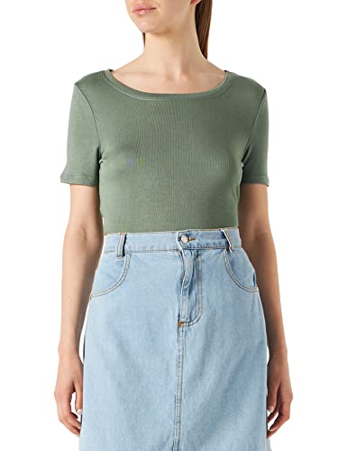 Vero Moda Damska koszulka Vmflowy Ss Top Noos, Wieniec laur, M
