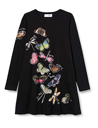 Desigual Vest_Naucalpan Sukienka dziewczęca na co dzień, czarny, 3-4 lat