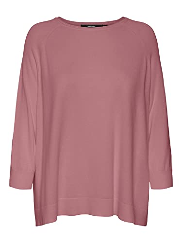 VERO MODA Damska bluza VMNELLIE Glory 3/4 Boxy Blouse GA L/S z dzianiny, Nostalgia Rose, M, Nostalgia Rose, M