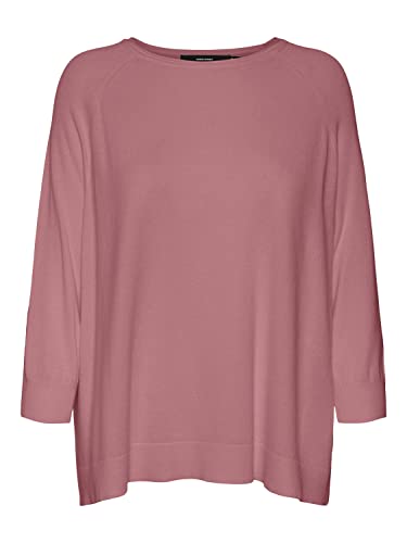 VERO MODA Damska bluza VMNELLIE Glory 3/4 Boxy Blouse GA L/S z dzianiny, Nostalgia Rose, M, Nostalgia Rose, M