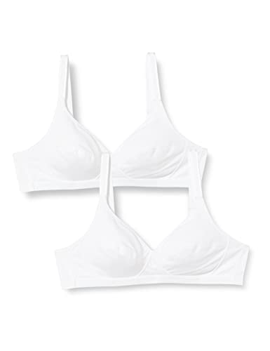 Playtex Biustonosz z mikrofibry, 2 szt. biały bez fiszbin, biały, 80D