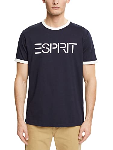 ESPRIT Koszulka męska, 400/Granatowy, S