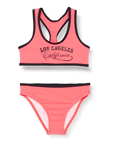 Haute Pression chłopięcy R9057 dwuczęściowy kostium kąpielowy, neonowy koral, 12 lat