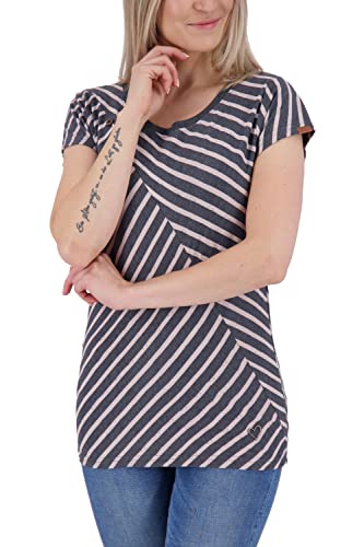 Alife and Kickin Zoeak Z Koszula damska z krótkim rękawem XS-XXL, Granatowy wrzos, M